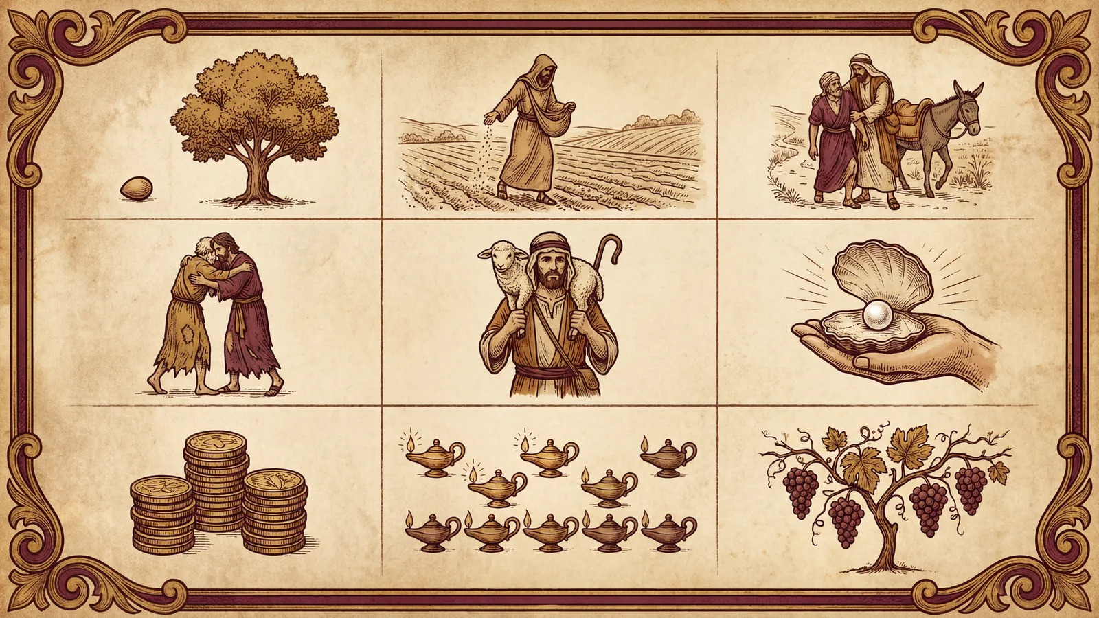 Infografía: Las parábolas de Jesús