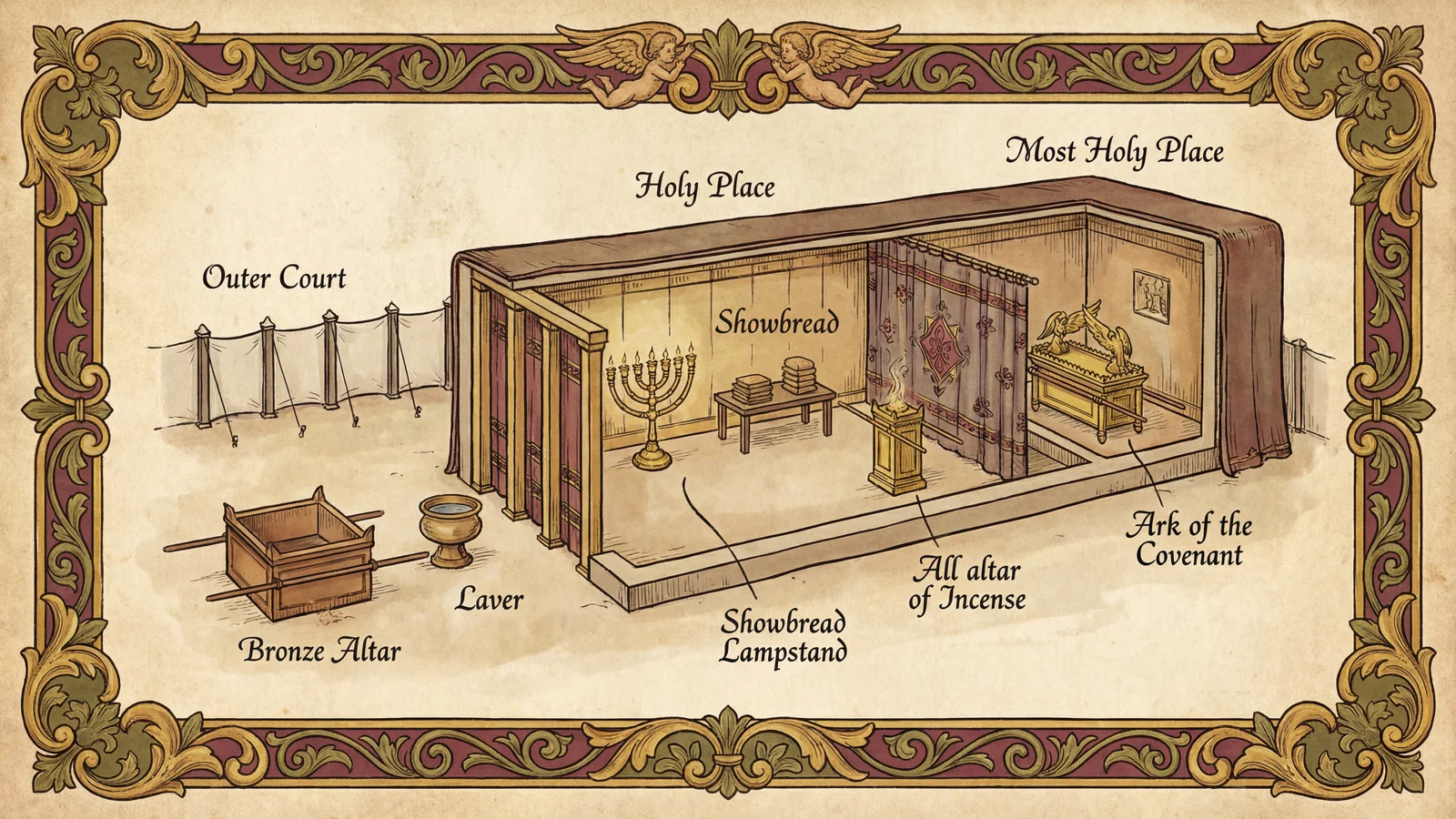Infografía: El tabernáculo de Moisés
